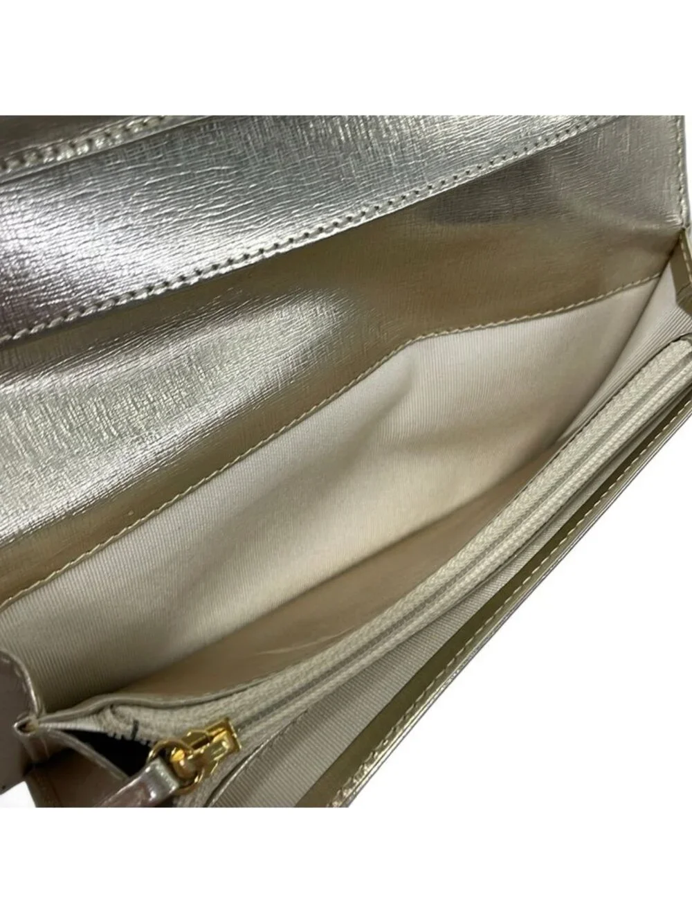 Chanel Wallet Gold CC Logo Leather